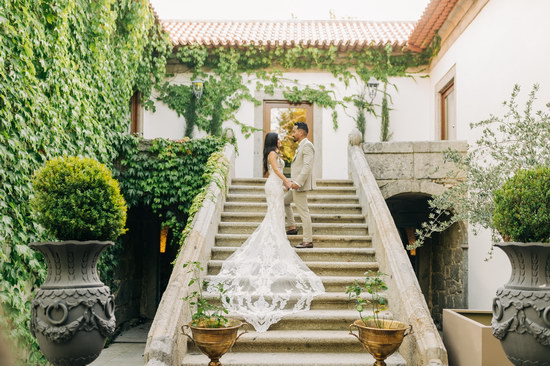 casal de noivos no seu casamento na quinta do Solar da Levada realizada por Rui Cardoso Photography