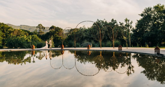 casal de noivos no seu casamento na quinta do Solar da Levada realizada por Rui Cardoso Photography